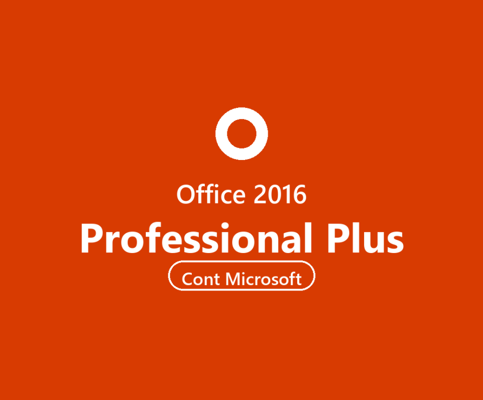 Licență Office 2016 Professional Plus cont Microsoft — card produs