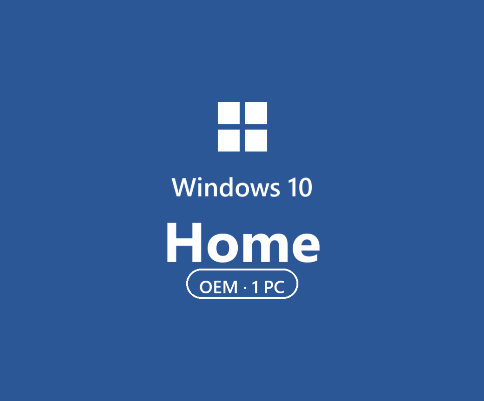 Licență Windows 10 Home OEM — card produs