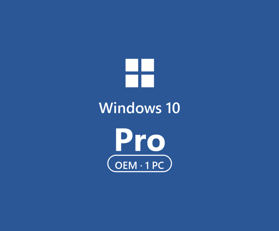 Licență Windows 10 Pro OEM — card produs