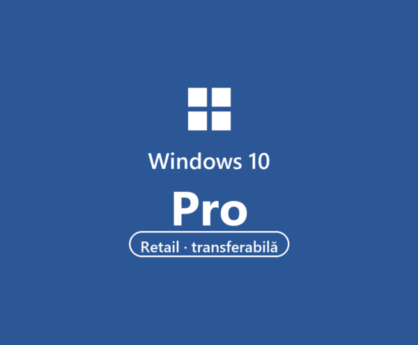 Licență Windows 10 Pro Retail transferabilă — card produs